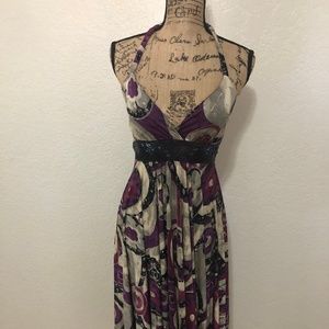 Multicolor Halter Dress Size Small